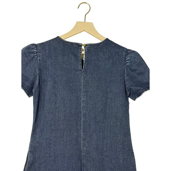 Draper James · Size 0 · Shift Dress · Denim · Above Knee · Blue Wash New - Picture 5 of 8